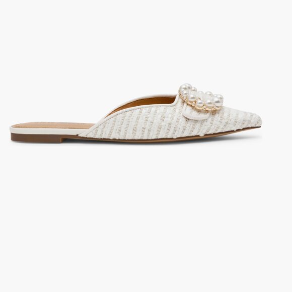 NEW Steve Madden Ira Pointed Toe Mule (Women) 7.5M, IVORY - Picture 4 of 8